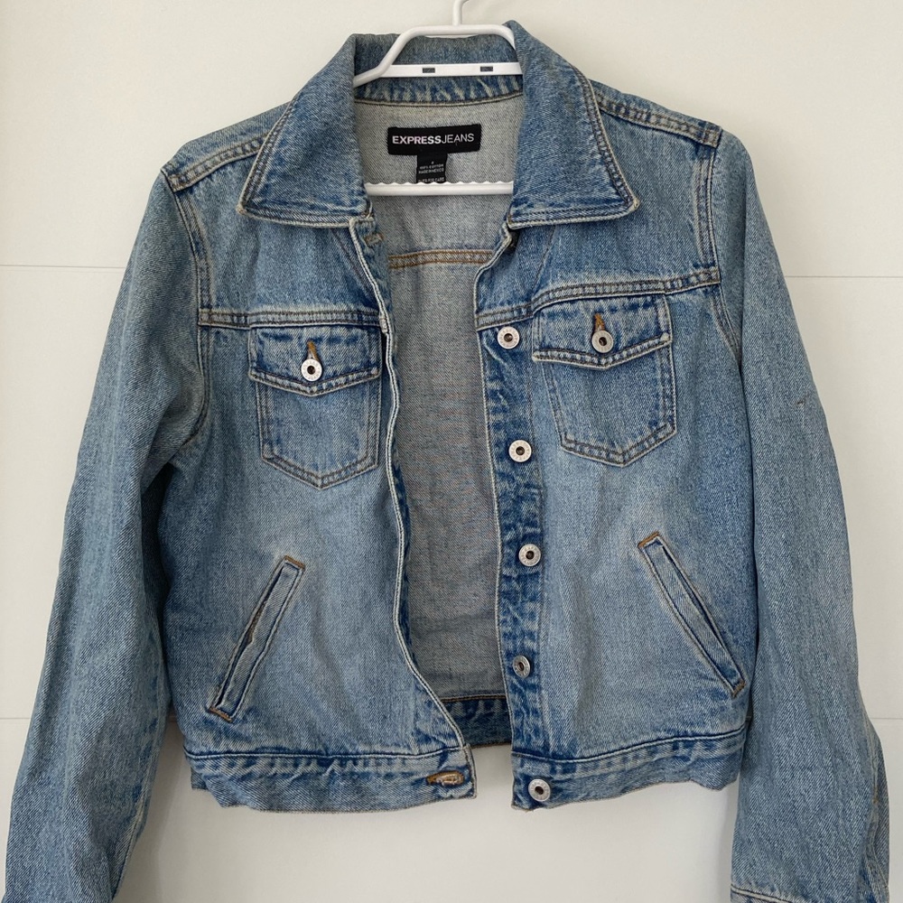 Express Jeans jean jacket, size M.